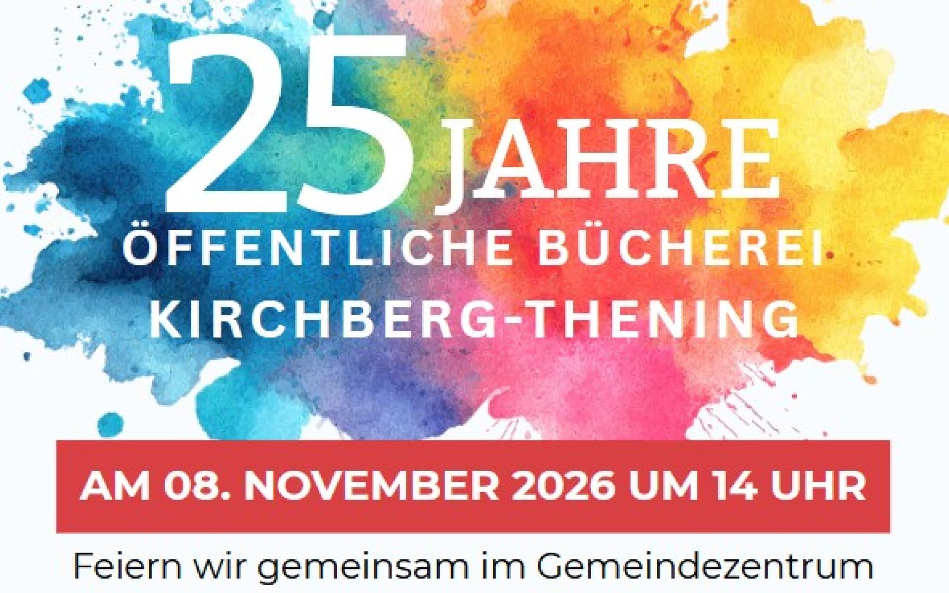 Plakat 25 Jahre Bücherei